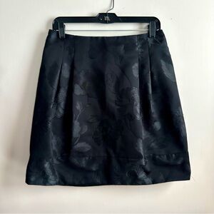 Karen Millen Floral Brocade‎ Black Skirt
